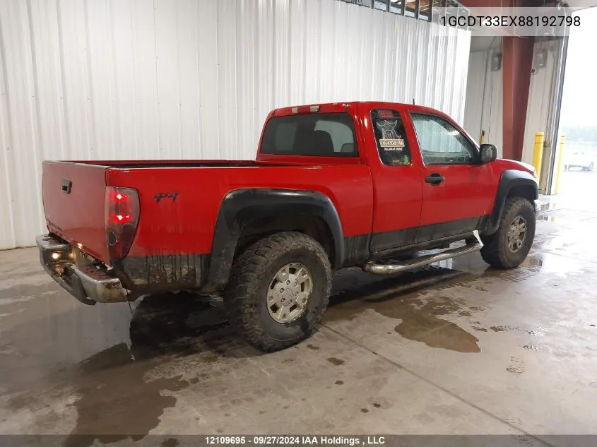 1GCDT33EX88192798 2008 Chevrolet Colorado Lt