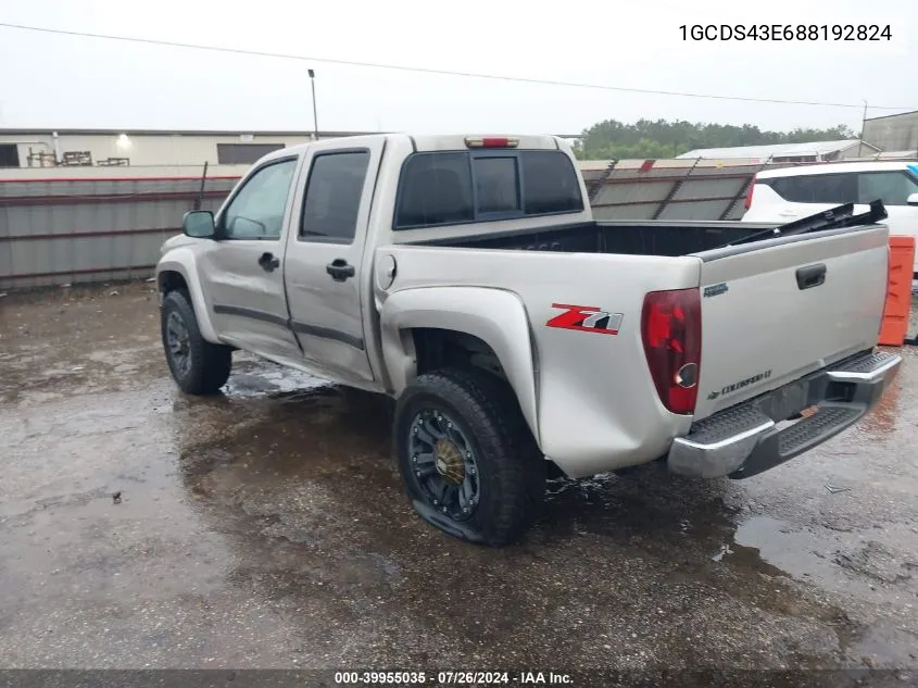 2008 Chevrolet Colorado Lt VIN: 1GCDS43E688192824 Lot: 39955035