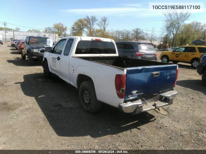 1GCCS19E588117100 2008 Chevrolet Colorado Work Truck