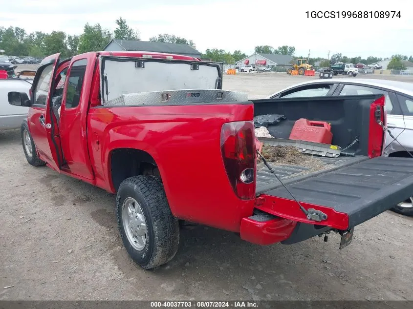 2008 Chevrolet Colorado Ls VIN: 1GCCS199688108974 Lot: 40037703