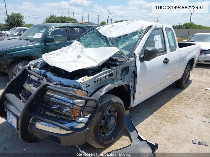 1GCCS199488223931 2008 Chevrolet Colorado Work Truck