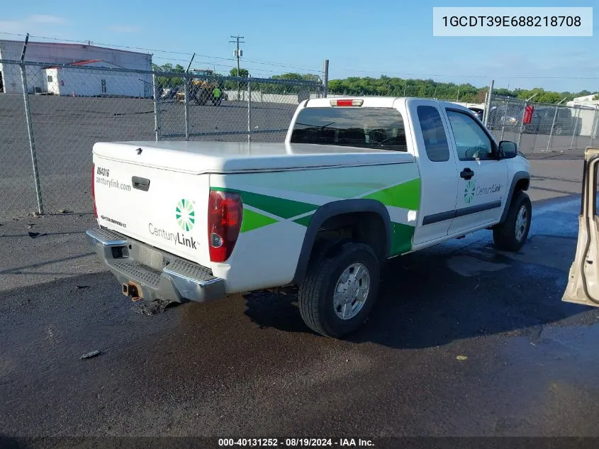 1GCDT39E688218708 2008 Chevrolet Colorado Lt