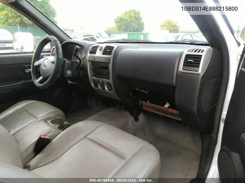 2008 Chevrolet Colorado Work Truck VIN: 1GBDS14E888215800 Lot: 40194929