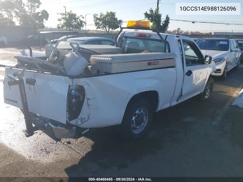 1GCCS14E988126096 2008 Chevrolet Colorado Work Truck