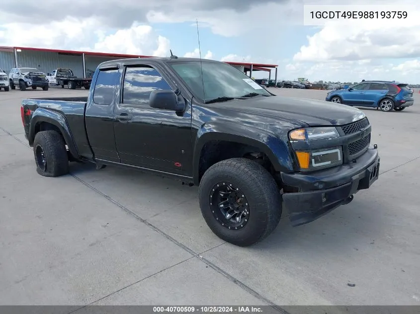 1GCDT49E988193759 2008 Chevrolet Colorado Lt