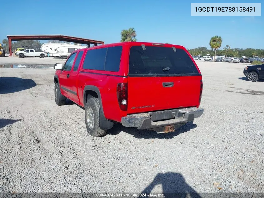 1GCDT19E788158491 2008 Chevrolet Colorado Lt