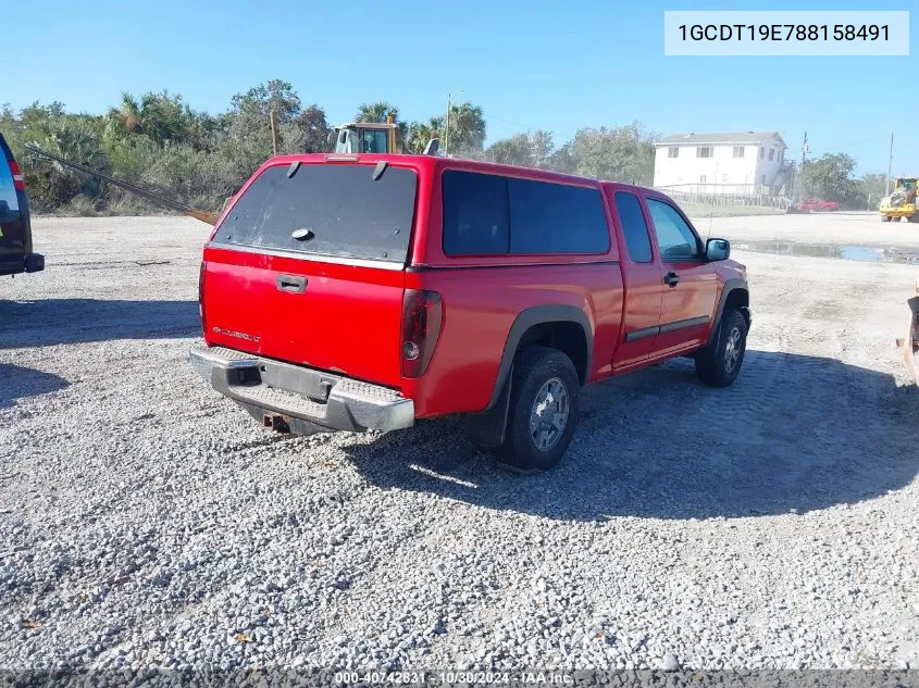 1GCDT19E788158491 2008 Chevrolet Colorado Lt