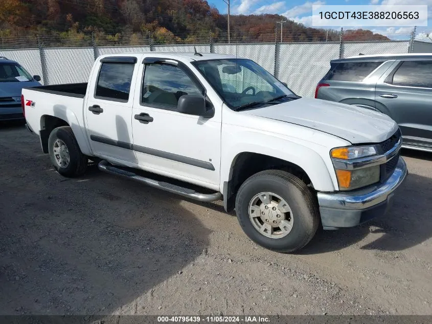 2008 Chevrolet Colorado Lt VIN: 1GCDT43E388206563 Lot: 40795439