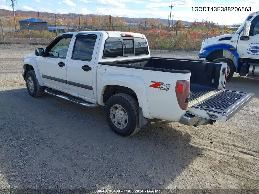 2008 Chevrolet Colorado Lt VIN: 1GCDT43E388206563 Lot: 40795439