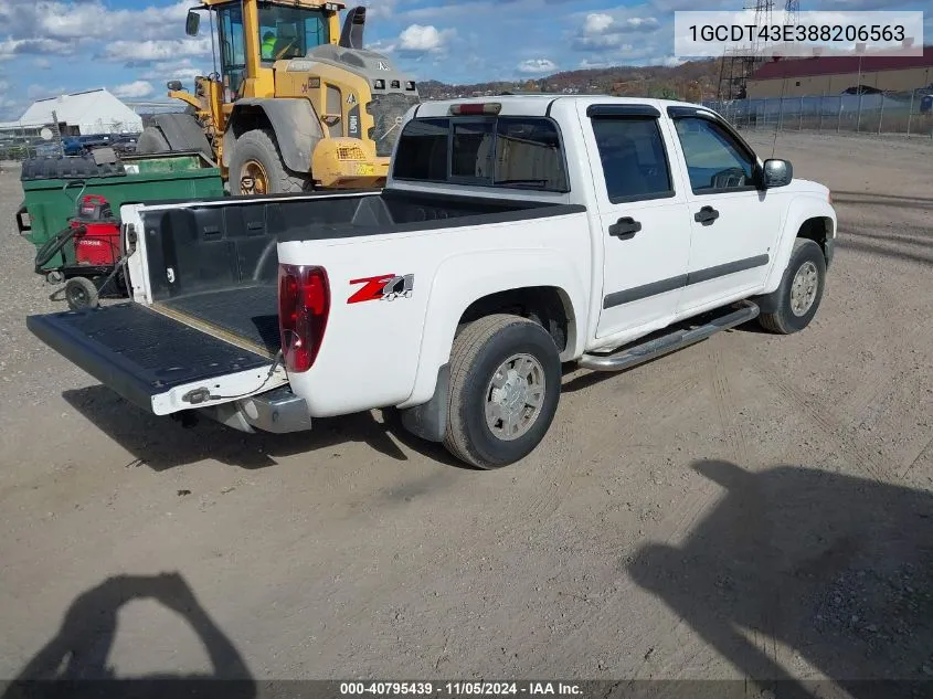 2008 Chevrolet Colorado Lt VIN: 1GCDT43E388206563 Lot: 40795439