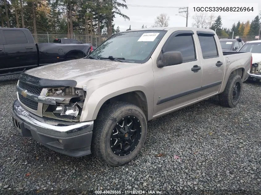 2008 Chevrolet Colorado Lt VIN: 1GCCS339688226964 Lot: 40825535