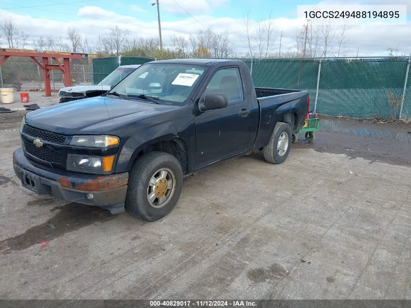 2008 Chevrolet Colorado Ls VIN: 1GCCS249488194895 Lot: 40829017