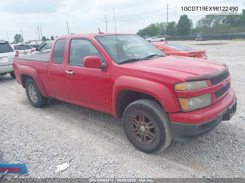 2009 Chevrolet Colorado Lt VIN: 1GCDT19EX98122490 Lot: 40066413