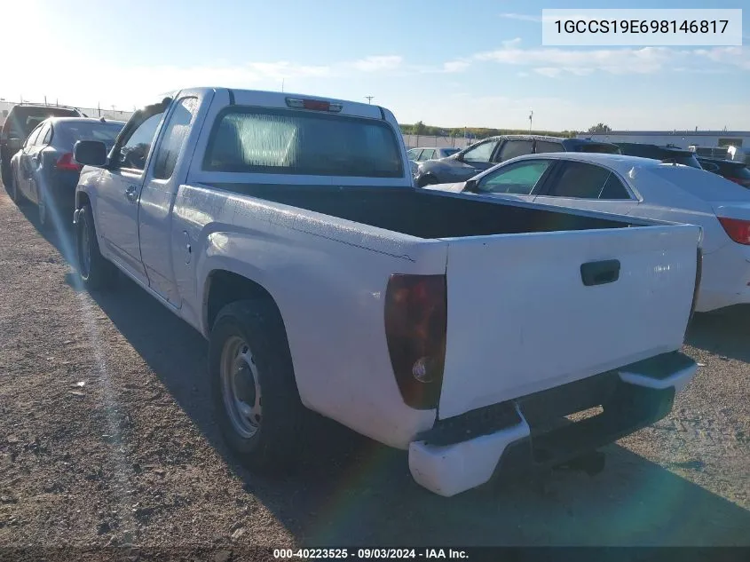 1GCCS19E698146817 2009 Chevrolet Colorado Work Truck