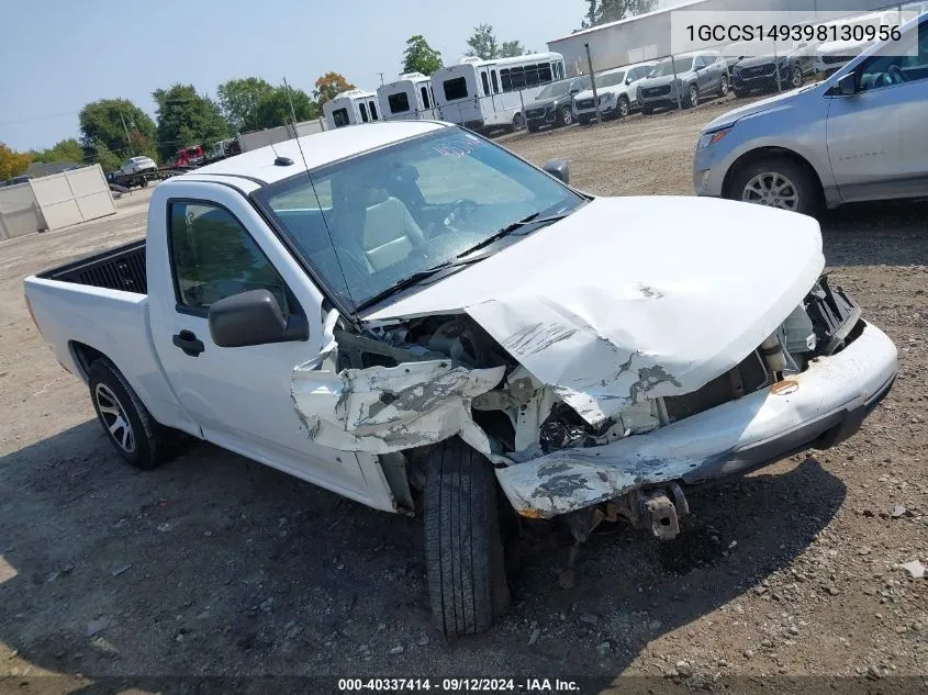 2009 Chevrolet Colorado Work Truck VIN: 1GCCS149398130956 Lot: 40337414