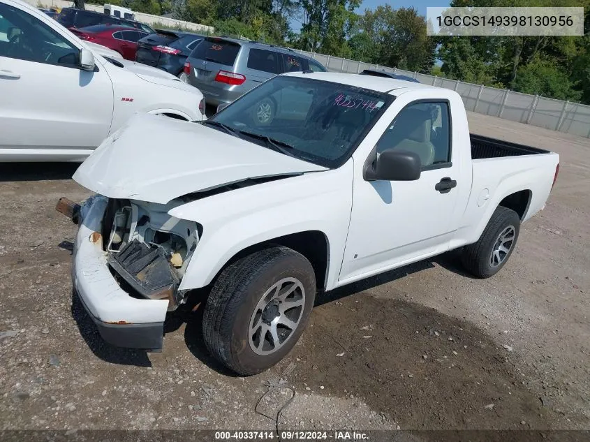 2009 Chevrolet Colorado Work Truck VIN: 1GCCS149398130956 Lot: 40337414