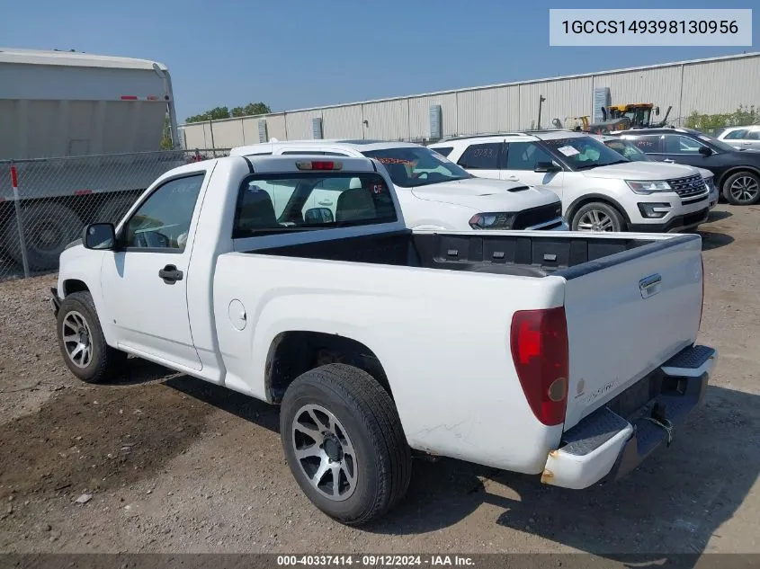 2009 Chevrolet Colorado Work Truck VIN: 1GCCS149398130956 Lot: 40337414