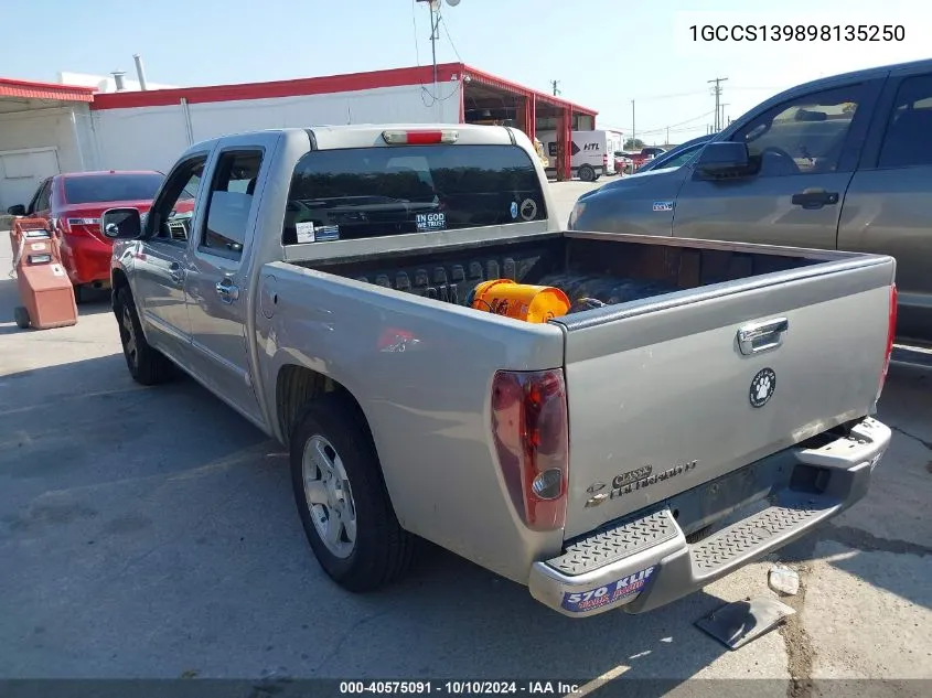 2009 Chevrolet Colorado Lt VIN: 1GCCS139898135250 Lot: 40575091