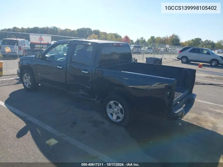 2009 Chevrolet Colorado Lt VIN: 1GCCS139998105402 Lot: 40617211