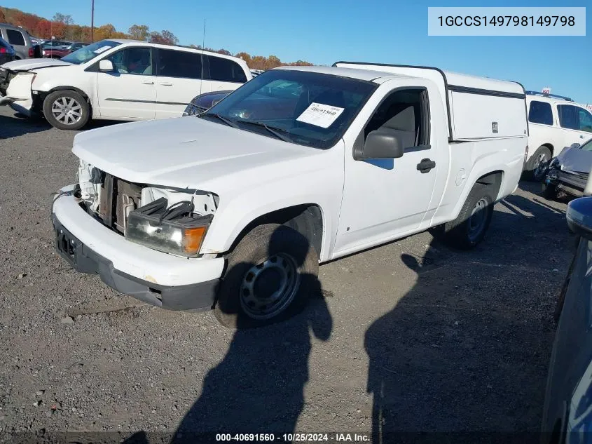 2009 Chevrolet Colorado Work Truck VIN: 1GCCS149798149798 Lot: 40691560