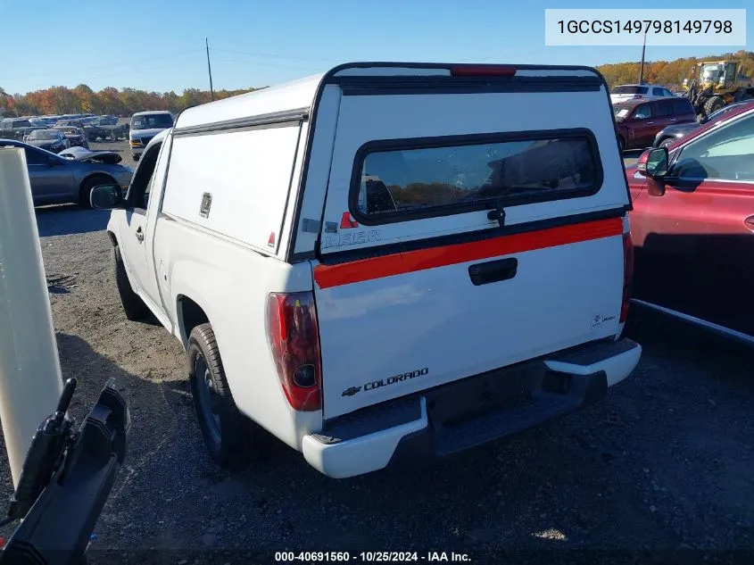 2009 Chevrolet Colorado Work Truck VIN: 1GCCS149798149798 Lot: 40691560