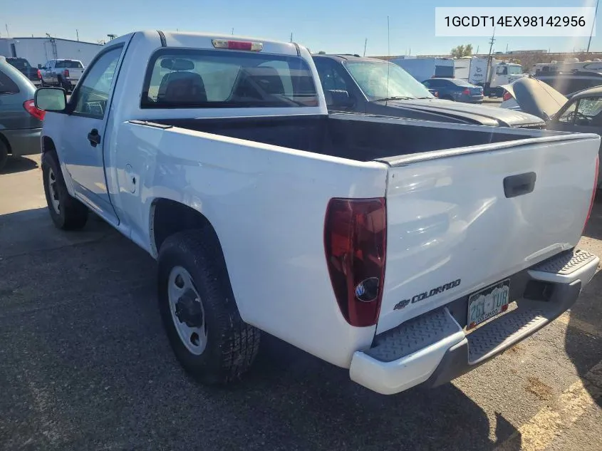 2009 Chevrolet Colorado Work Truck VIN: 1GCDT14EX98142956 Lot: 40719604