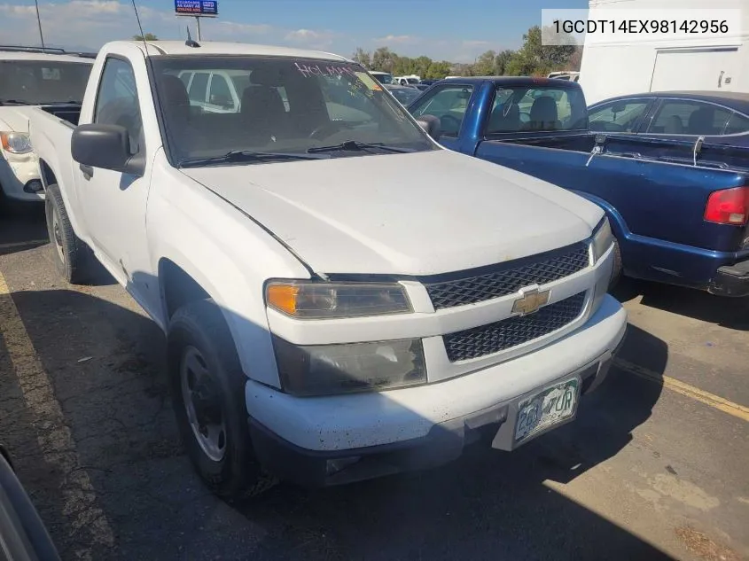 2009 Chevrolet Colorado Work Truck VIN: 1GCDT14EX98142956 Lot: 40719604