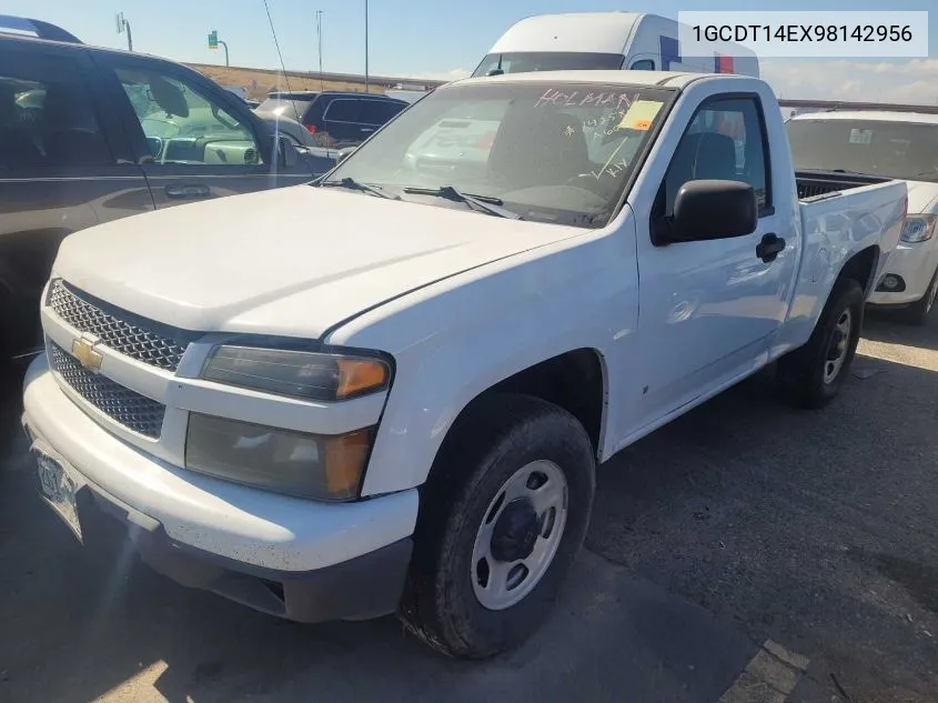 2009 Chevrolet Colorado Work Truck VIN: 1GCDT14EX98142956 Lot: 40719604