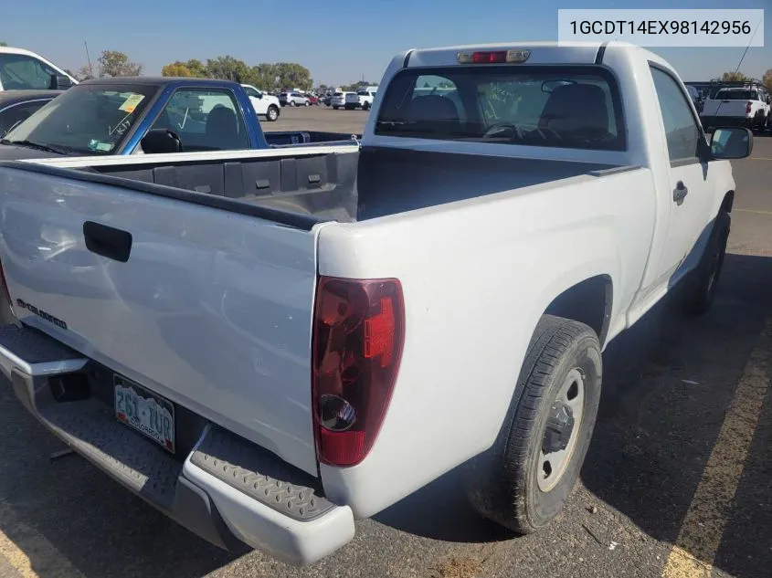 2009 Chevrolet Colorado Work Truck VIN: 1GCDT14EX98142956 Lot: 40719604