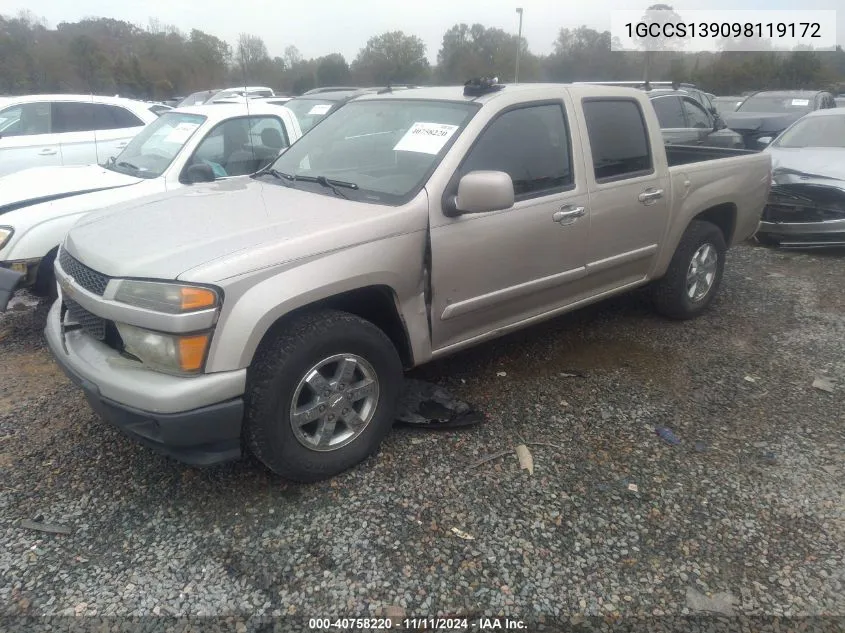 2009 Chevrolet Colorado VIN: 1GCCS139098119172 Lot: 40758220