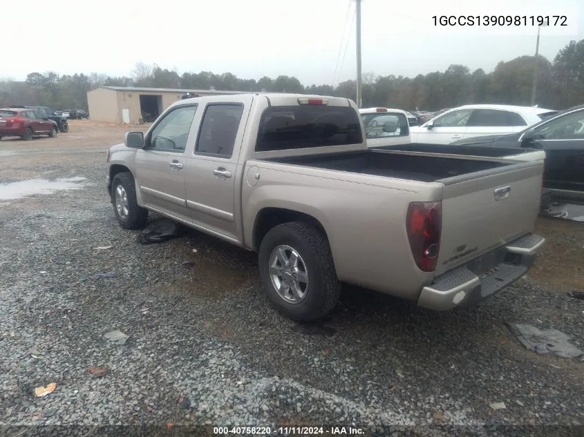 2009 Chevrolet Colorado VIN: 1GCCS139098119172 Lot: 40758220