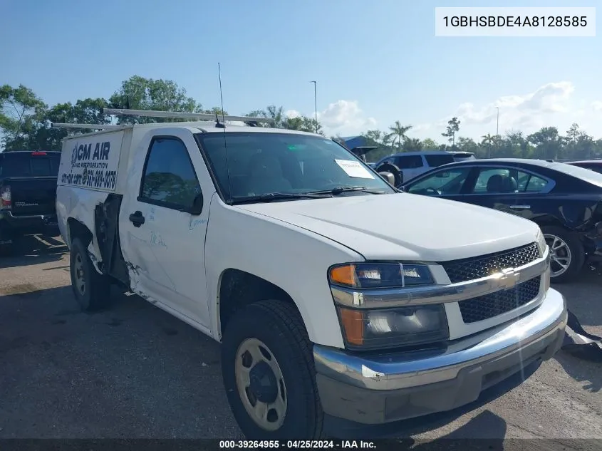 2010 Chevrolet Colorado Work Truck VIN: 1GBHSBDE4A8128585 Lot: 39264955