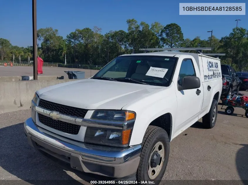 2010 Chevrolet Colorado Work Truck VIN: 1GBHSBDE4A8128585 Lot: 39264955