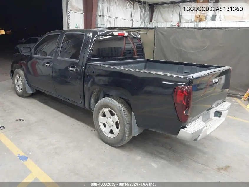 1GCDSCD92A8131360 2010 Chevrolet Colorado 1Lt