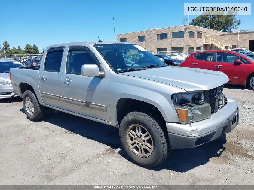 1GCJTCDE0A8140040 2010 Chevrolet Colorado 1Lt