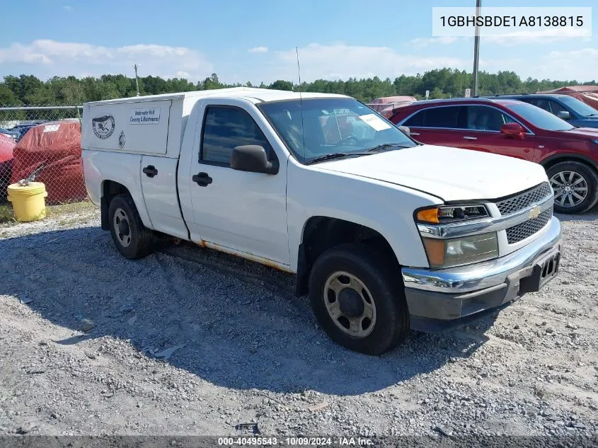 2010 Chevrolet Colorado Work Truck VIN: 1GBHSBDE1A8138815 Lot: 40495543