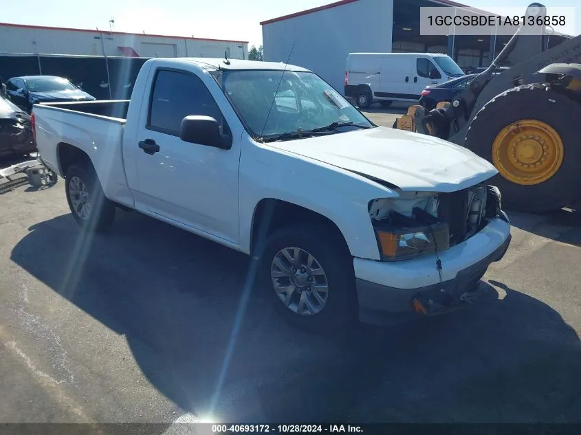 2010 Chevrolet Colorado Work Truck VIN: 1GCCSBDE1A8136858 Lot: 40693172