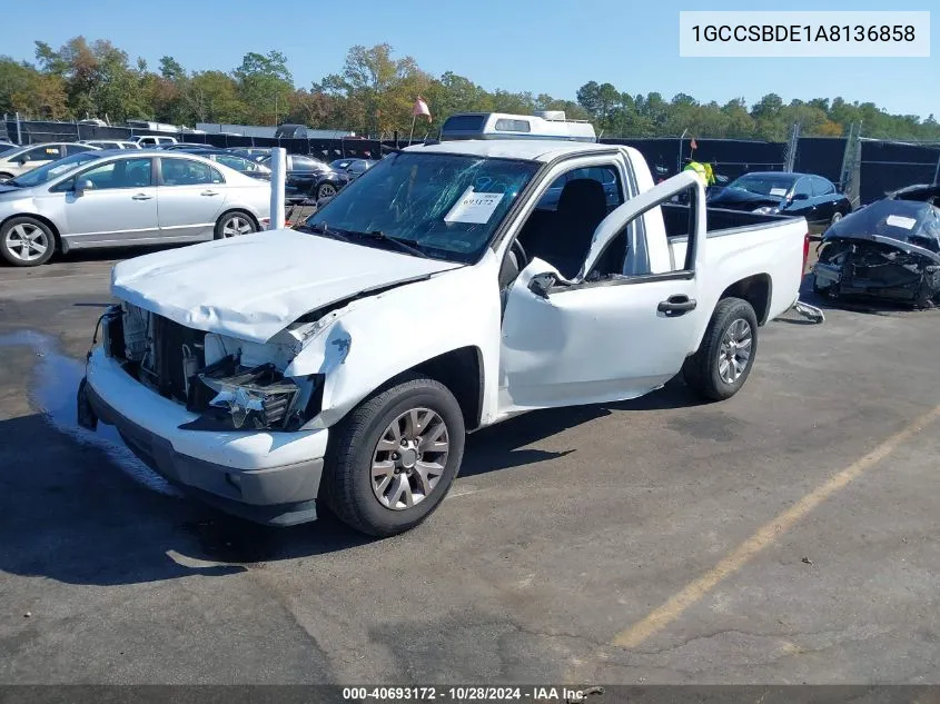 2010 Chevrolet Colorado Work Truck VIN: 1GCCSBDE1A8136858 Lot: 40693172