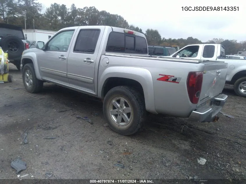 2010 Chevrolet Colorado 2Lt VIN: 1GCJSDDE9A8143351 Lot: 40797874