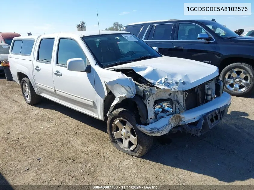 2010 Chevrolet Colorado Lt VIN: 1GCDSCDE5A8102576 Lot: 40807700