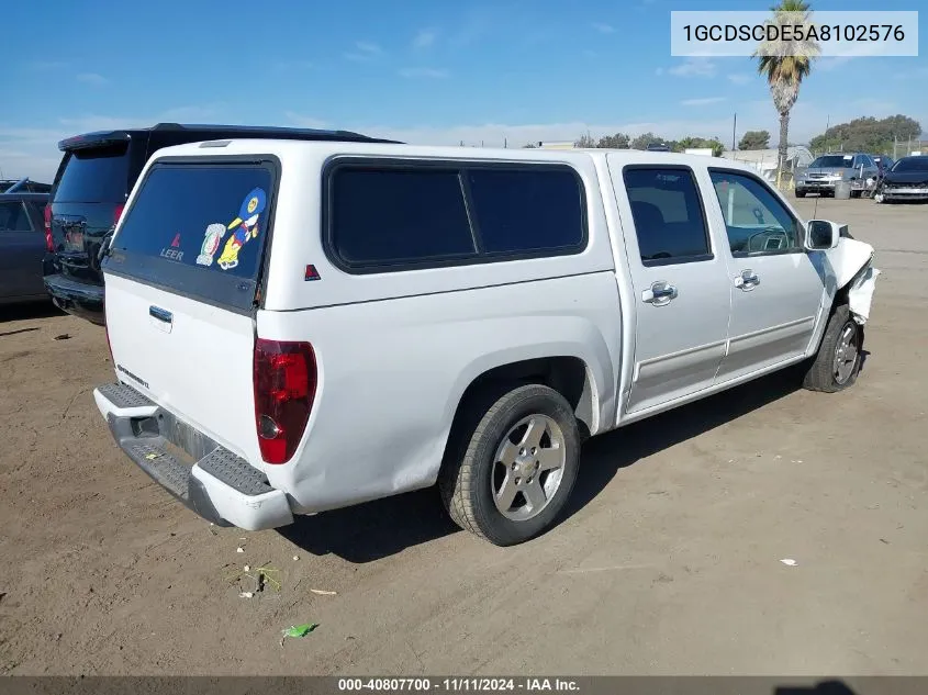 2010 Chevrolet Colorado Lt VIN: 1GCDSCDE5A8102576 Lot: 40807700