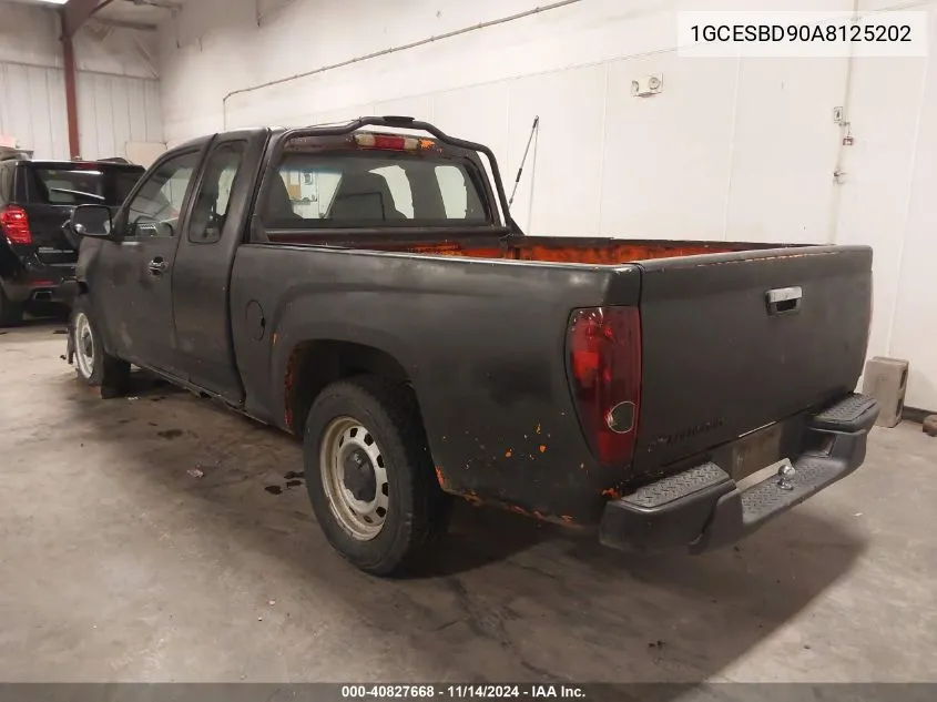 2010 Chevrolet Colorado Work Truck VIN: 1GCESBD90A8125202 Lot: 40827668