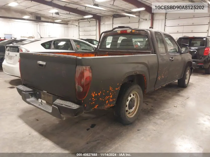 2010 Chevrolet Colorado Work Truck VIN: 1GCESBD90A8125202 Lot: 40827668