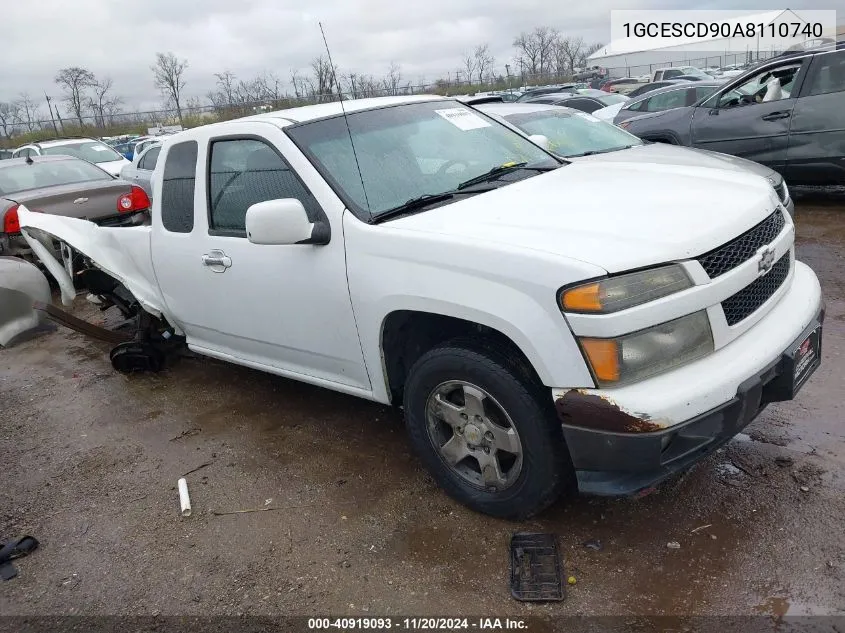 2010 Chevrolet Colorado 1Lt VIN: 1GCESCD90A8110740 Lot: 40919093