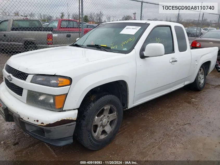 2010 Chevrolet Colorado 1Lt VIN: 1GCESCD90A8110740 Lot: 40919093