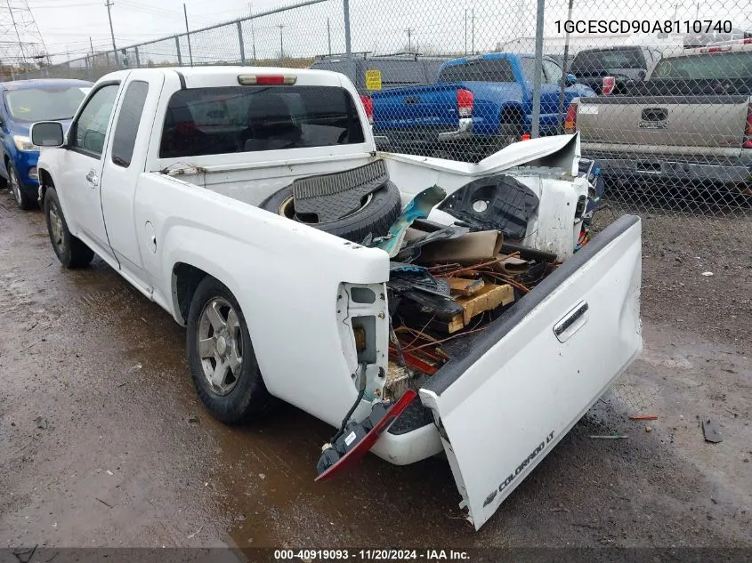 2010 Chevrolet Colorado 1Lt VIN: 1GCESCD90A8110740 Lot: 40919093