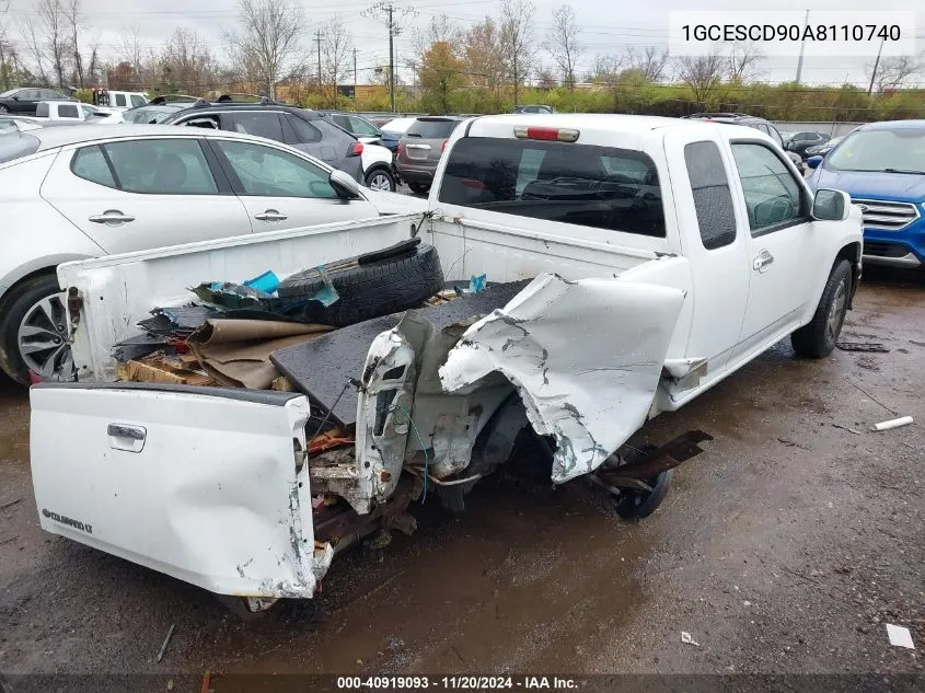 2010 Chevrolet Colorado 1Lt VIN: 1GCESCD90A8110740 Lot: 40919093