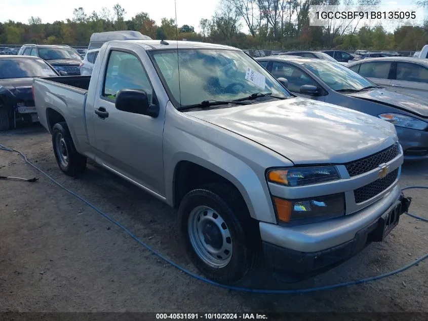 1GCCSBF91B8135095 2011 Chevrolet Colorado Work Truck