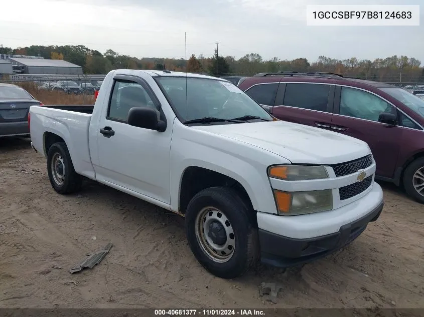 1GCCSBF97B8124683 2011 Chevrolet Colorado Work Truck