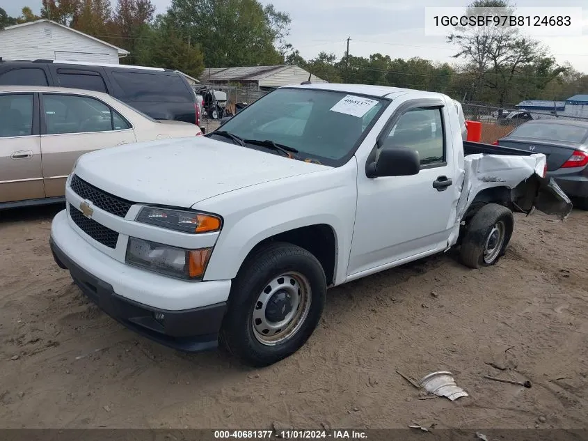 1GCCSBF97B8124683 2011 Chevrolet Colorado Work Truck